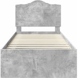  Krevetna konstrukcija Beton 90 x 200 cm Čvrsto borovo drvo | shoptok.hr
