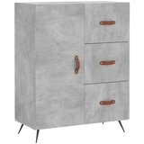  Komoda siva boja betona 69 5x34x90 cm od konstruiranog drva | shoptok.hr