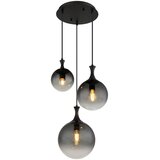 Globo 15885-3H - Luster na sajli DALTON 3xE27/10W/230V prečnik 48 cm crna | Eponuda.com