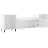 TV ormarić sjajni bijeli 160x35x55 cm od konstruiranog drva | Eponuda.com