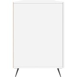  Pisalna miza visok sijaj bela 140x50x75 cm inženirski les, (20787491) | Shoptok.si