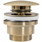 Rea Čep za umivaonik univerzalni klik-klak Brushed GOLD MAT | shoptok.hr