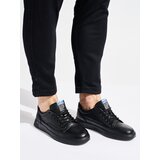 Shelvt Men's black lace-up sports shoes | shoptok.hr