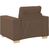  Set sofe od 3 dijela s jastučićima smeđe tkanine | shoptok.hr