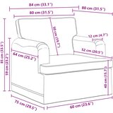  Set sofe 2 pcs Svijetlo siva 201 x 80 x 85 cm tkanina | shoptok.hr