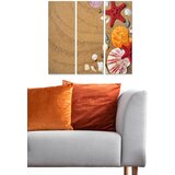 Wallity MDF1351559 multicolor decorative mdf painting (3 pieces) Cene