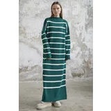 InStyle Striped Knitwear Dress - Emerald