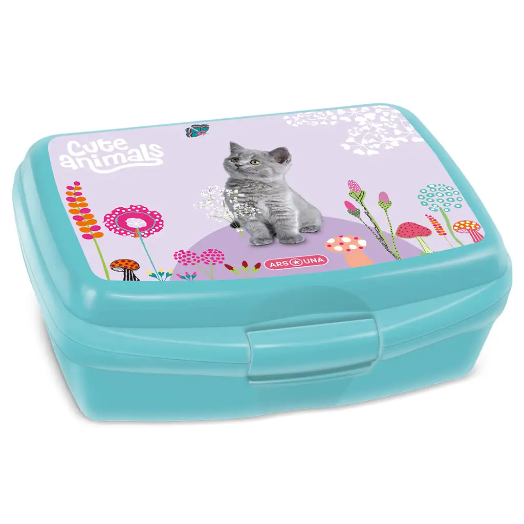 Ars Una cute animals - kitten kutijica za užinu s mačićem 16,5x6x13,5cm | shoptok.hr