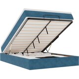 vidaXL otomanski krevet s madracem tamnoplavi 140x190 cm baršunasti | shoptok.hr