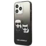 Licensed Karl Lagerfeld maskica za iphone 13 pro black karl & choupette head gradient Cene