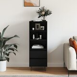 vidaXL Visoka komoda crna 40 x 36 x 110 cm od konstruiranog drva Cijene