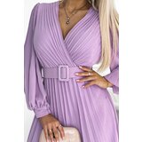 numoco basic Numoco pleated dress with belt and neckline | shoptok.hr