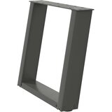  Noge za klub stolić U-oblik 2 kom antracit 50 x (42-43) cm čelik | Eponuda.com