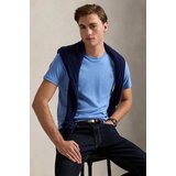 Polo Ralph Lauren Majice s kratkimi rokavi T-SHIRT AJUSTE EN PIMA COTON Modra | Shoptok.si