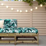 Maison Chic Vrtni stolček - Vrtni stoli za noge z blazino impregnirana borovina JS1026, (21877378) | Shoptok.si