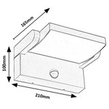  Brilagi-LED Spoljno zidno svetlo sa senzorom ANKLE LED/18W/230V 3000K IP65 | Eponuda.com