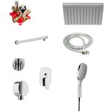 Unitas Armatura za tuš Infinity (krom, sijaj, podometna, set) | Shoptok.si