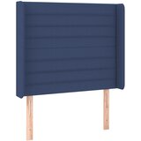 vidaXL Vzglavje z ušesi modro 83x16x118/128 cm blago, (20952490) Cene