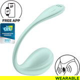 Satisfyer Smooth Petal - pametno vibracijsko jajce (zeleno) | Shoptok.si