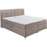 MID.YOU POSTELJA BOXSPRING 180 cm x 200 cm , tekstil umazano rjava | Shoptok.si