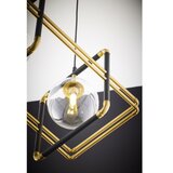 Jupiter 2029 - visilica na sajli fiori 2xG9/10W/230V crna/zlatna/prozirna | Eponuda.com