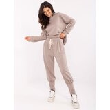 Italy Moda Trousers-MI-SP-61700.80P-dark beige Cene