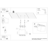  Stropna svetilka OZZY črna LED, (21348120) | Shoptok.si