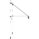 Tenda na ručno uvlačenje 200 cm plavo-bijela prugasta | Eponuda.com