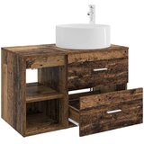  Set namještaja za kupaonicu 2 kom. Staro drvo Konstruirano drvo Smeđa 49,5 x 44,5 x 80 cm | shoptok.hr