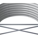  Povišena vrtna gredica od pocinčanog čelika 440x80x36 cm zelena | shoptok.hr