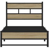  Metalni okvir kreveta bez madraca boja hrasta sonome 90x200 cm | shoptok.hr