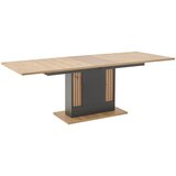 Modern Living Raztegljiva Miza Amare, Antracit, Barva Hrasta | Shoptok.si