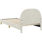  Krevet za djecu s uzglavljem Krema 90 x 200 cm Baršun | shoptok.hr
