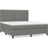  The Living Store Box spring postelja z vzmetnico temno siva 160x200 cm blago - Box Spring Postelja, (21444423) | Shoptok.si