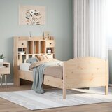 vidaXL Krevet s regalom za knjige bez madraca 90x200 cm od borovine Cijene