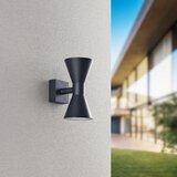 Trio Leuchten Moderna stenska svetilka črna 2 lučka - Rolf | Shoptok.si