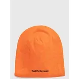 Peak Performance Bombažna kapa oranžna barva