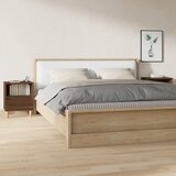  Noćni ormarići 2 kom boja dimljenog smeđi 40x35x50 cm | shoptok.hr