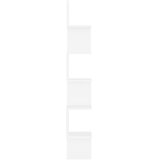  Zidne kutne police bijele 20 x 20 x 127,5 cm konstruirano drvo | shoptok.hr