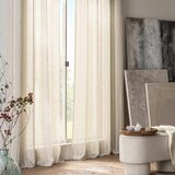 Douceur d intérieur Kremno bela zavesa 140x260 cm Zaho – | Shoptok.si