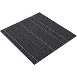  Tepih pločica Tamnosiva s prugama 50 x 50 cm 20 pcs | shoptok.hr