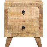  Noćni ormarić 2 kom 40x32x46 cm puno drvo grubo mango | Eponuda.com