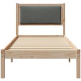 vidaXL Konstrukcija postelje Temno siva 80 x 200 cm Masivno borovo les | Shoptok.si