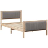 vidaXL Kovinska posteljna konstrukcija Rjava in taupe 100 x 200 cm, (5000084547) Cene