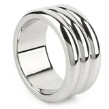 Elegant Deep C-Ring 45mm Silver