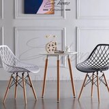 LEMON Set trpezarijskih plastičnih stolica 4 kom Skandi bela 25-KS008SET | Eponuda.com