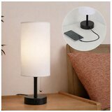  Brilagi - Stona lampa sa USB portom TABLON 1xE27/25W/230V crna/bela | Eponuda.com