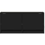 vidaXL Zidni TV ormarić s LED svjetlima crni 80x31x38 cm | shoptok.hr