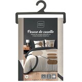 Douceur d intérieur Bež bombažna posteljnina za zakonsko posteljo/podaljšana 240x220 cm Santana – | Shoptok.si