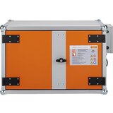 Cemo Varnostna omara za polnjenje akumulatorjev PREMIUM, brez nog, 520 mm, 230 V, oranžne/sive barve | Shoptok.si